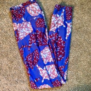 New Lularoe Americana OS Leggings